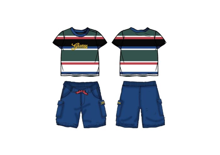 I5RG07_KC334 Completo T-Shirt e Pantaloncino GUESS - immagine 3