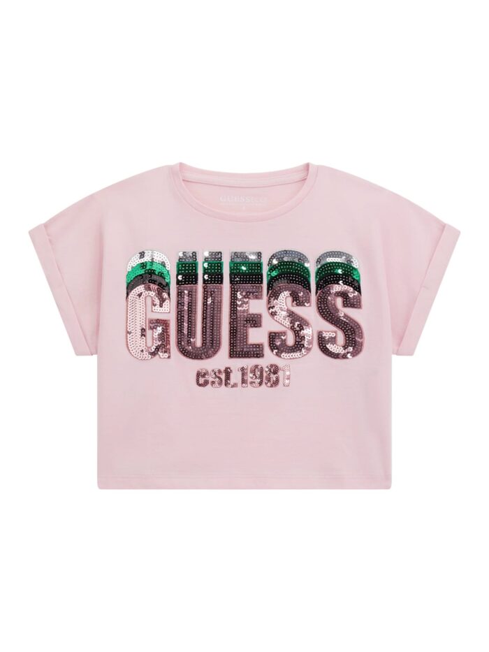 J5RI10_K8HM4 T-Shirt Logata GUESS