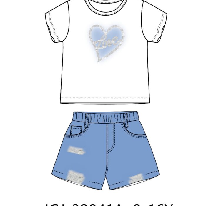 JGJ-32041A MAGLIETTA E SHORTS LOLETABOYZONE