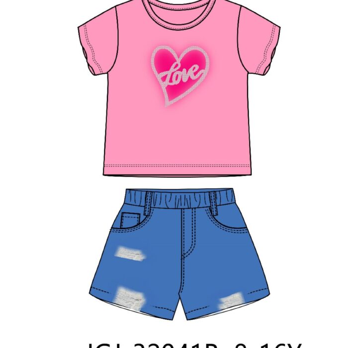 JGJ-32041B MAGLIETTA E SHORTS LOLETABOYZONE