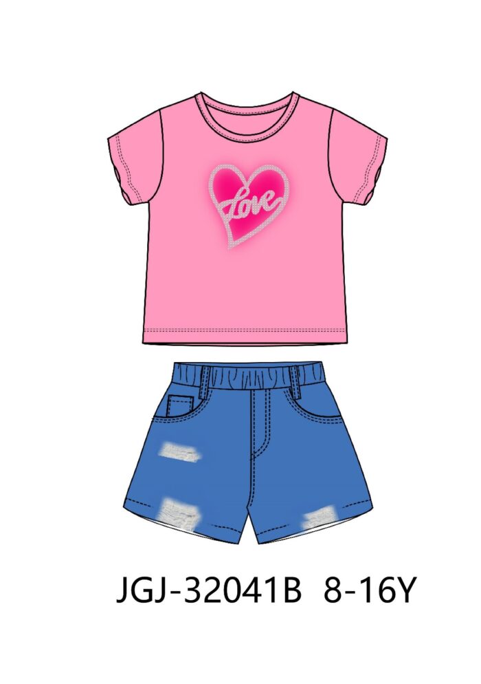 JGJ-32041B MAGLIETTA E SHORTS LOLETABOYZONE