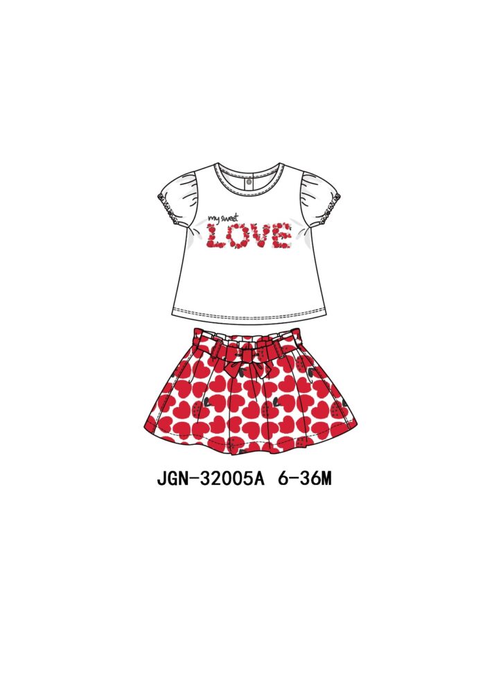 JGN-32005A MAGLIETTA E GONNA LOLETABOYZONE
