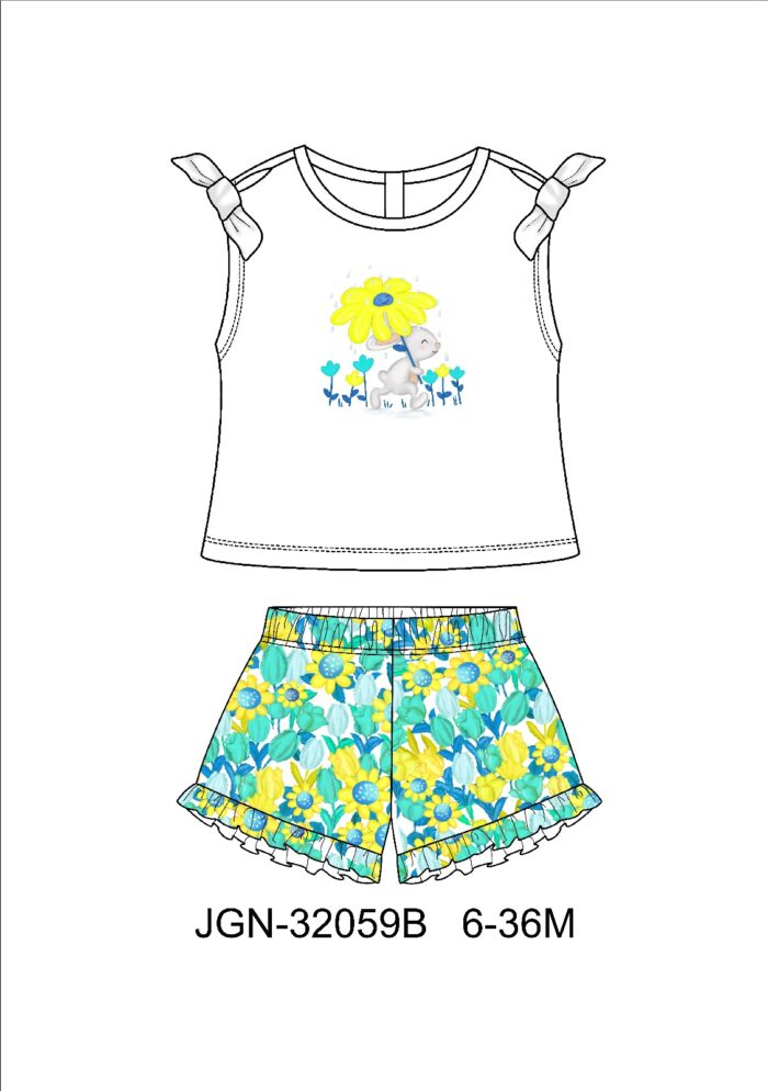 JGN-32059B MAGLIETTA E SHORTS LOLETABOYZONE