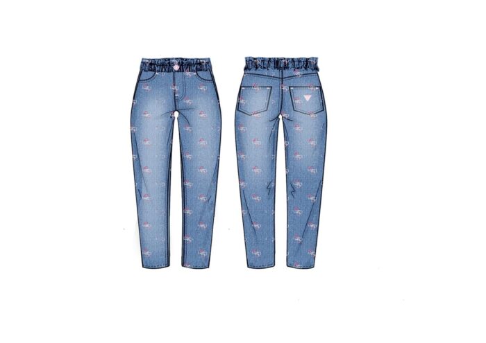 K5RA04_D45E00 Jeans Logato GUESS - immagine 3