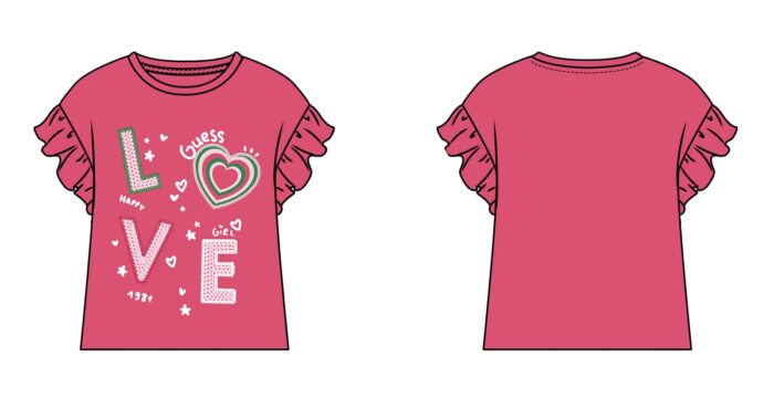 K5RI13_K6YW4 T-Shirt Logata GUESS - immagine 3