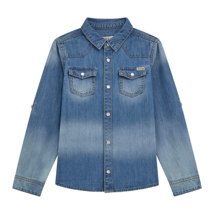 L5RH05_D5K80 Camicia Jeans GUESS