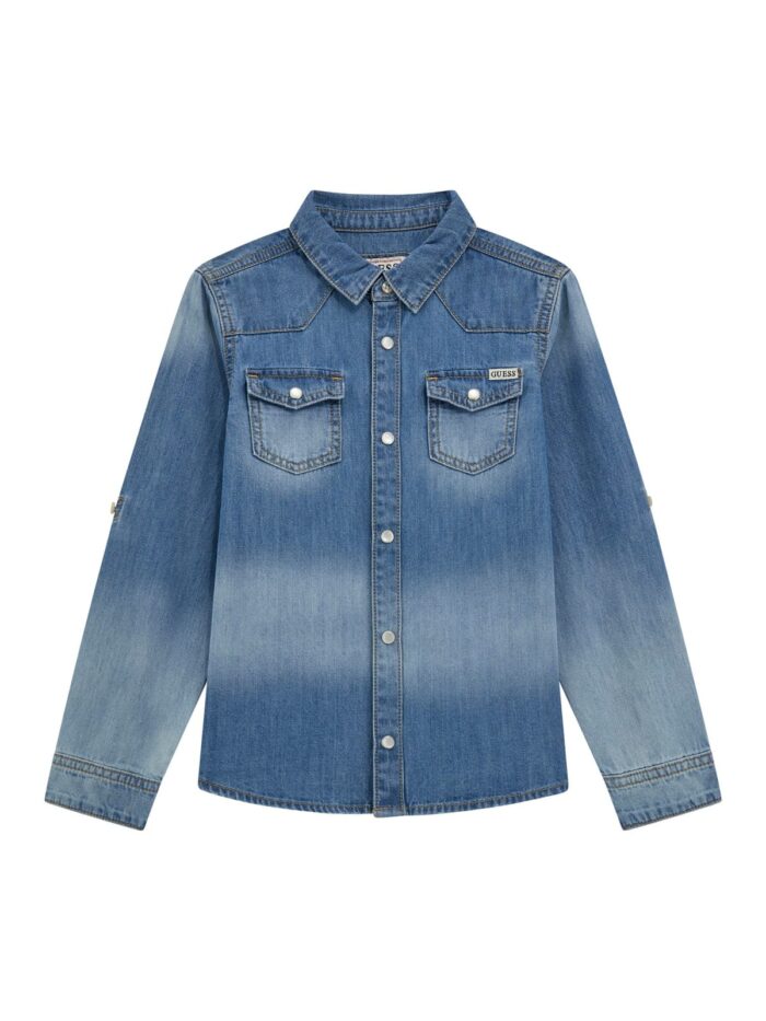 L5RH05_D5K80 Camicia Jeans GUESS