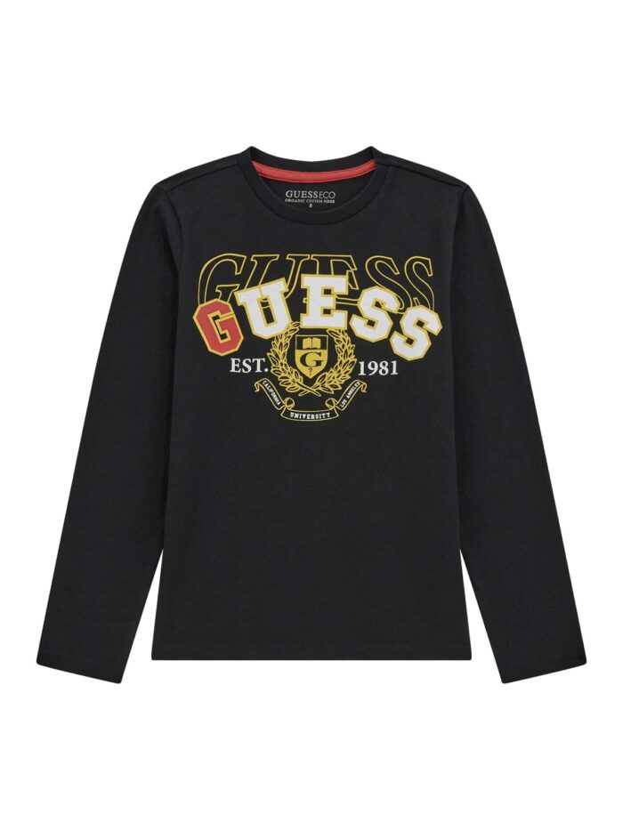L5RI03_K8HM4 T-Shirt Logata GUESS