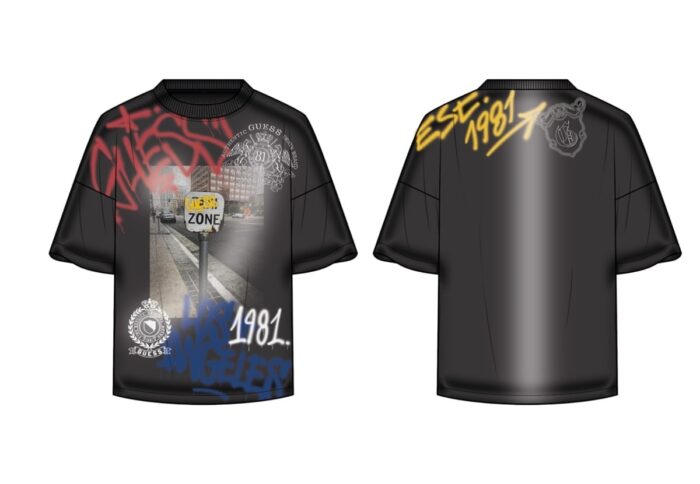 L5RI11_K8HM4 T-Shirt Logata GUESS - immagine 3