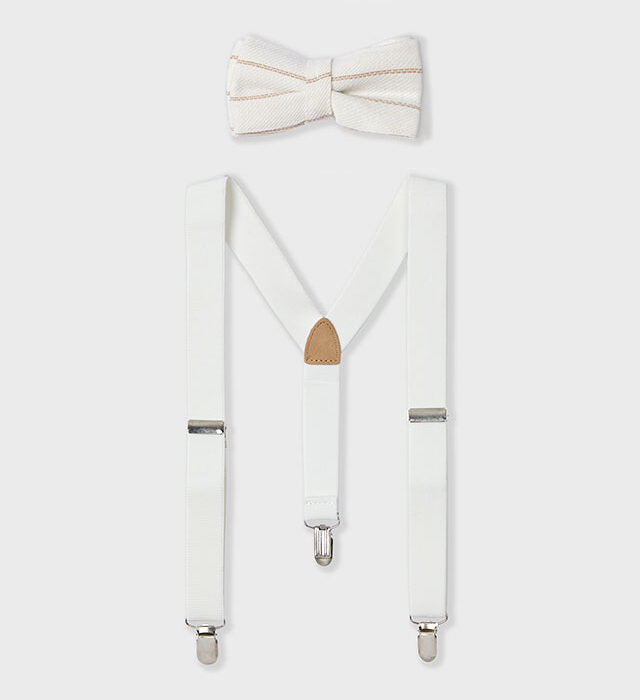 MY_PE25-10933A Set papillon e bretelle MAYORAL