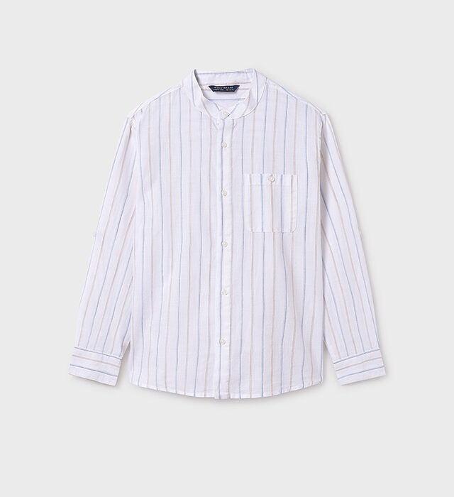 MY_PE25-6141 Camicia ml collo coreano MAYORAL