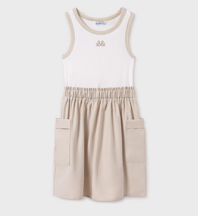 MY_PE25-6980 Vestito combinato cargo MAYORAL