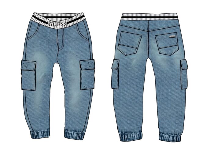 N5RA02_D4GV00 Jeans Logato GUESS - immagine 3