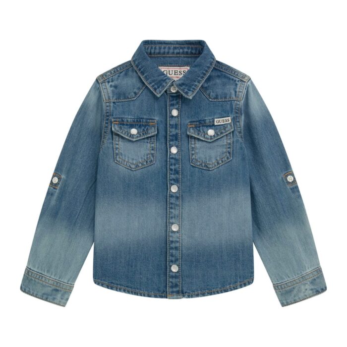 N5RH05_D5K80 Camicia Jeans GUESS
