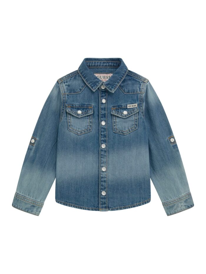 N5RH05_D5K80 Camicia Jeans GUESS