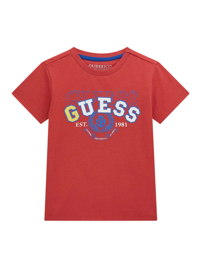 N5RI00_K8HM4_1 T-Shirt Logata Rossa GUESS