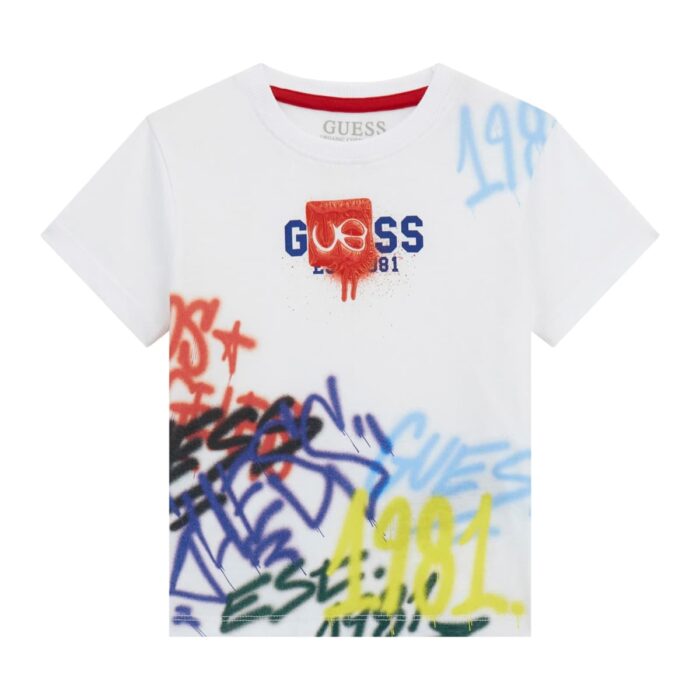 N5RI11_K8HM4 T-Shirt Logata GUESS