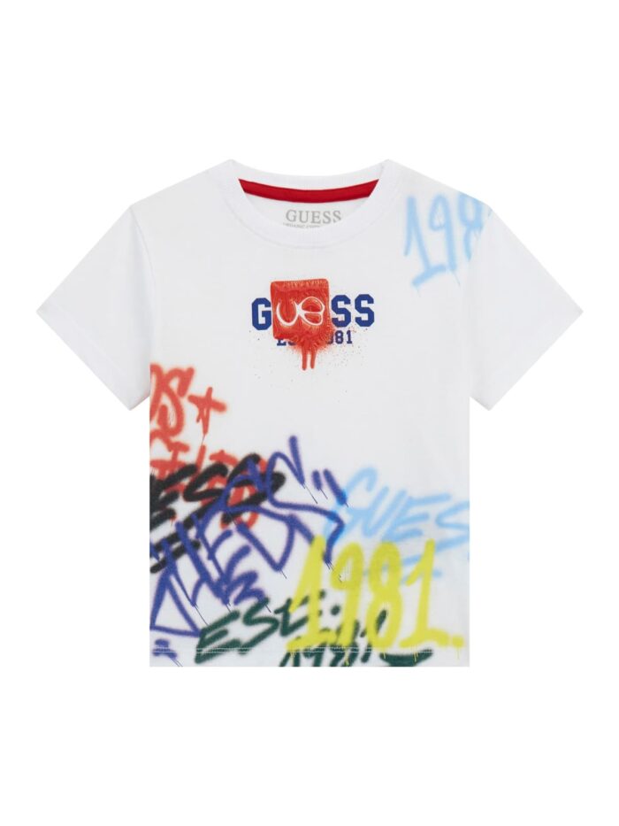 N5RI11_K8HM4 T-Shirt Logata GUESS